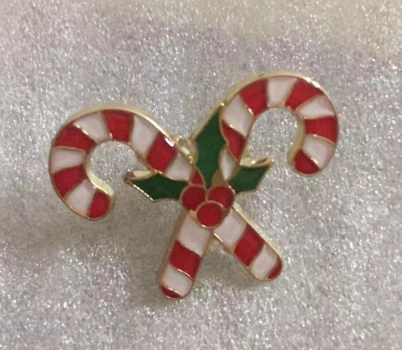 Candy Cane Lapel Pin