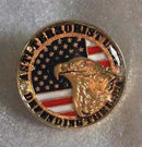 Defending The USA Lapel Pin American Flag Eagle Anti Terrorist Unit