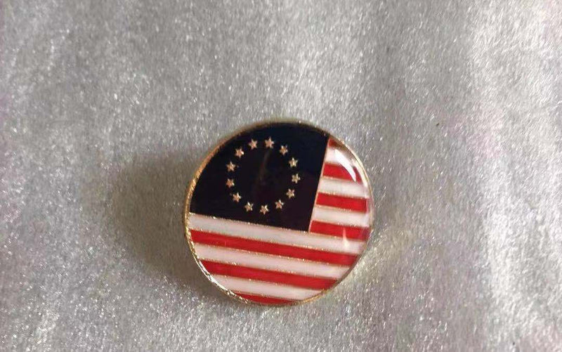 Betsy Ross Round Round Lapel Pin