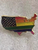 USA Rainbow Lapel Pin