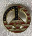 USA Peace Lapel Pin American Flag