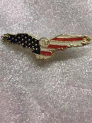 USA American Flag Eagle Lapel Pin