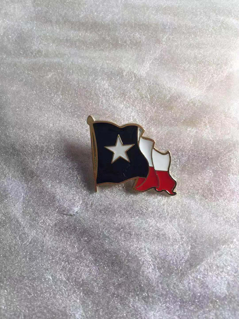 Texas Wavy Lapel Pin