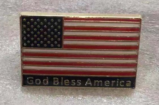 God Bless America USA Lapel Pin