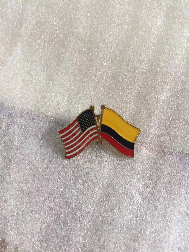 USA Colombia Lapel Pin