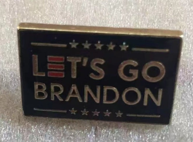 Lets Go Brandon Red E Lapel Pin