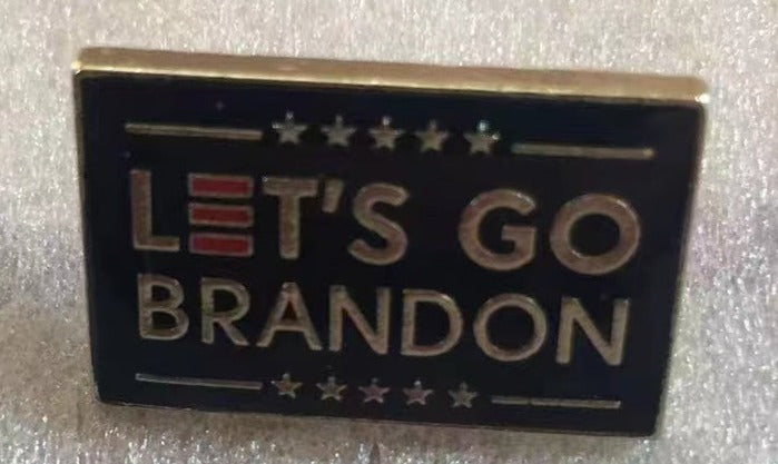 Let's Go Brandon Red E Lapel Pin
