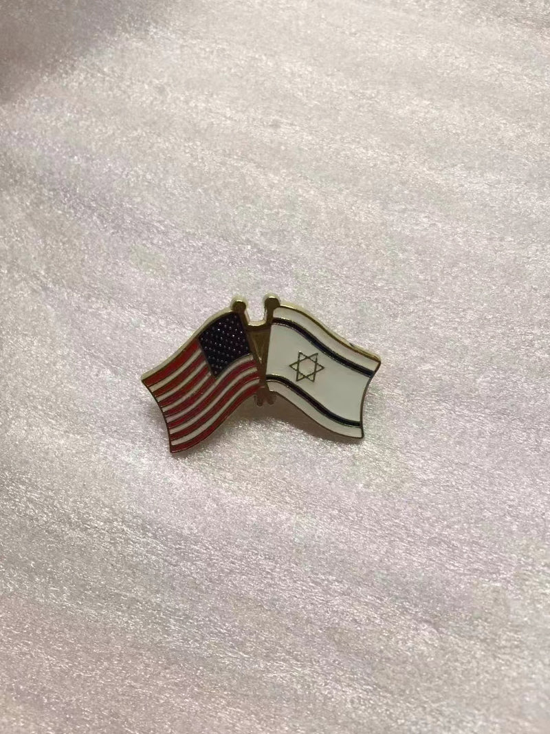 USA Israel Lapel Pin America Israeli American Friendship Pins