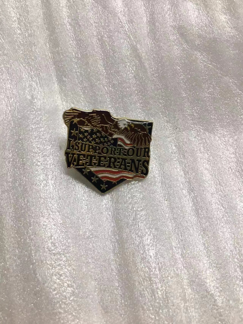 I Support Our Veterans Lapel Pin