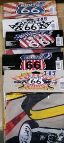 144 Assorted America's Route 66 Flag 3x5 Feet Flags