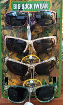 Camo Sunglasses Big Buck Wear (36 assorted)