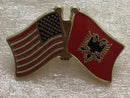 USA Albania Lapel Pin