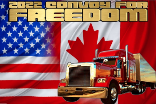 2022 Convoy for Freedom Canadian American USA Trucker Flag 3'x5' Rough Tex ® 100D