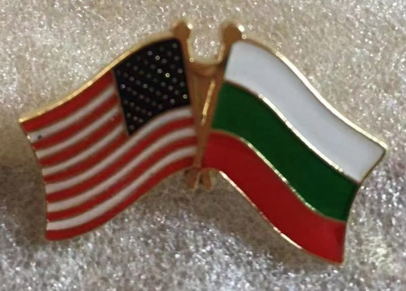USA Bulgaria Lapel Pin