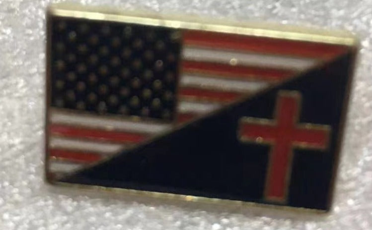 USA Christian Lapel Pin