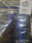 US Police Memorial Oath of Honor Blue Line 3'X5' Flag ROUGH TEX® 100D