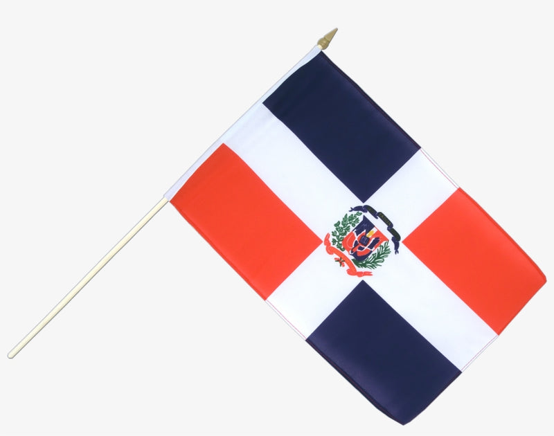 Dominican Republic Stick Flag In Poly 4''X6''