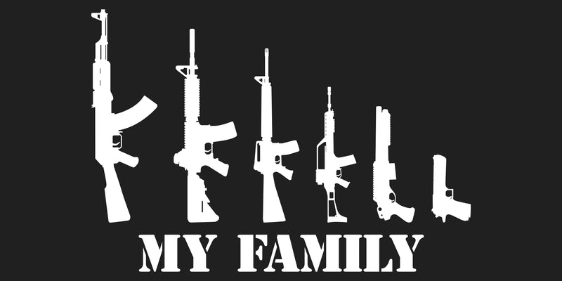 My Family of Guns Bumper Sticker