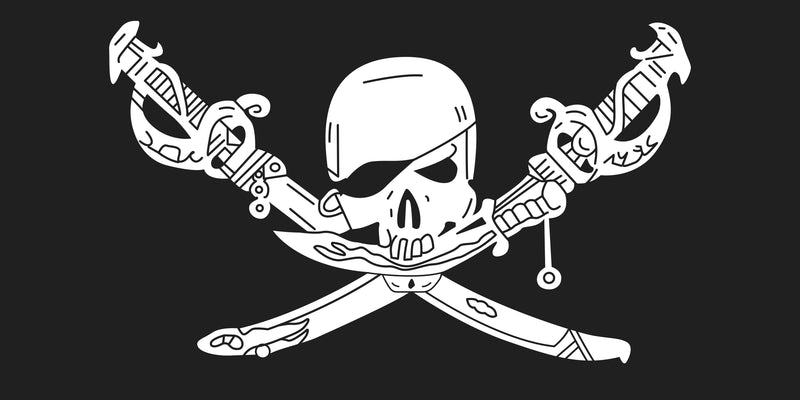 Jolly Roger Brethern of the Coast Pirate Bumper Sticker