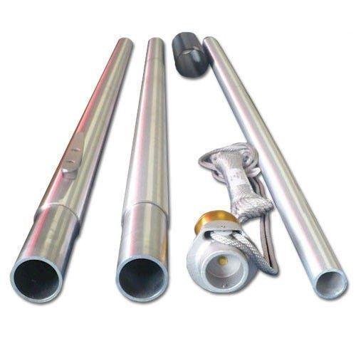 FLAGPOLE KIT 20' FEET SECTIONAL TAPERED OUTDOOR COMMERCIAL OR RESIDENTIAL AMERICAN MADE