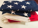 USA 210D Nylon American Flags 5'x8' Embroidered Stars & All Sewn Stripes Brass Grommets