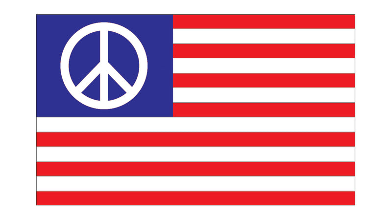 USA Peace Flag 3'X5' Rough Tex® 150D