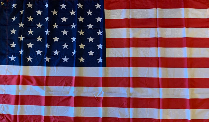 USA Flag With Sleeve & Grommets- 3'X5' Rough Tex® 100D