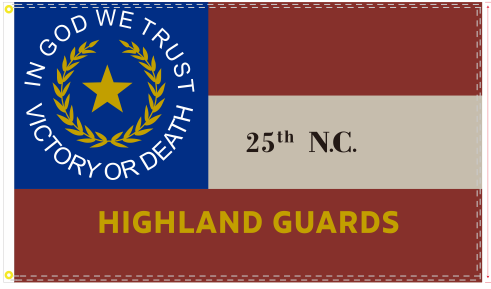 25th North Carolina 3'x5' Embroidered Flag ROUGH TEX® Cotton