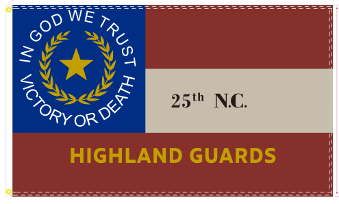 25th North Carolina Infantry 3'X5' Flag ROUGH TEX® 100D
