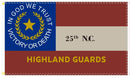 25th North Carolina Highland Guards NC 100D Rough Tex Flag 3'x5' Feet In God We Trust Victory or Death