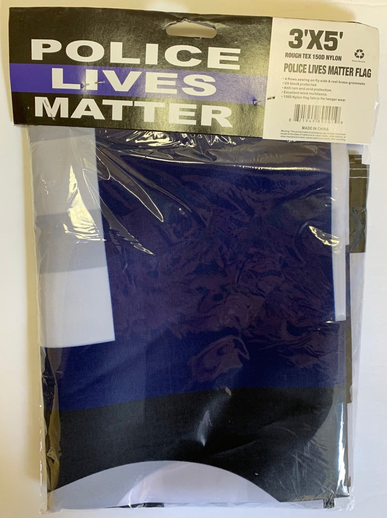 Police Lives Matter 3'X5' Rough Tex® 150D Nylon Thin Blue Line