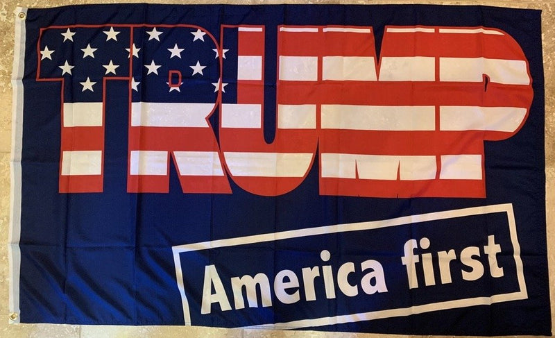 Trump America First 3'X5' Flag ROUGH TEX ®100D
