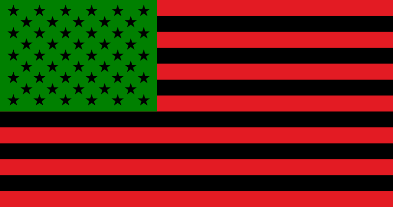 3'X5' 100D USA Afro American Flag