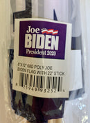 144 Joe Biden President 2020 Blue 8''X12'' Stick Flag With 22" Stick Rough Tex ®68D Polyester