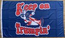 Keep On Trumpin' Blue 3'X5' Flag Rough Tex® 68D Nylon