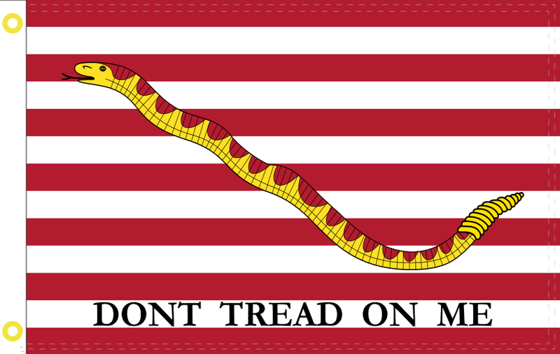 1st Navy Jack Don't Tread On Me 2'X3' Flag Rough Tex ®100D