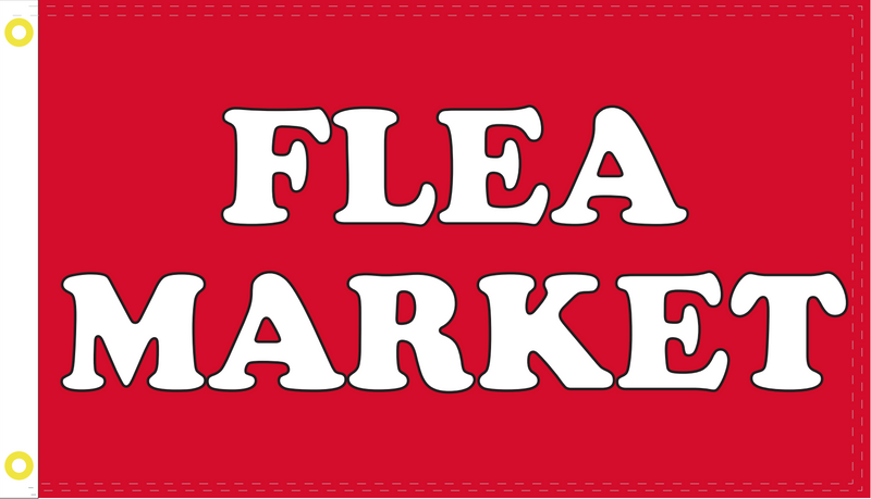 Flea Market 2'X3' Double Sided Flag Rough Tex® 100D