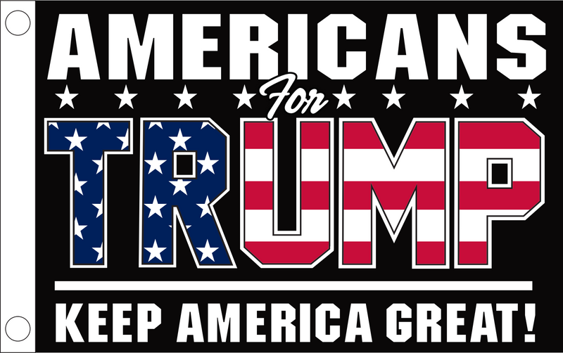 Americans For Trump KAG Keep America Great Double Sided 2'X3' Flag Rough Tex® 100D