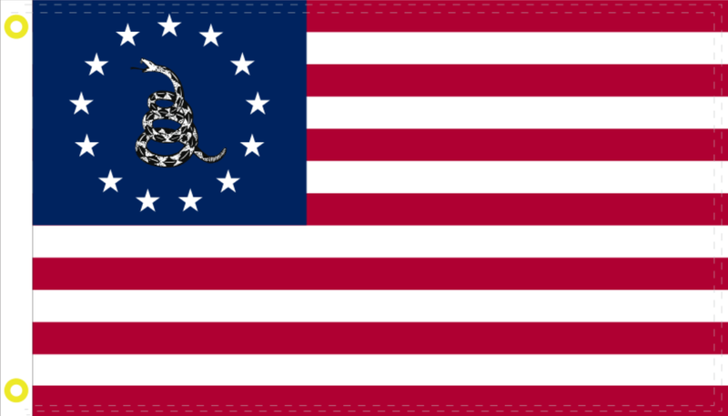 Betsy Ross Gadsden Flag 2'X3' Flag Rough Tex ® 100D