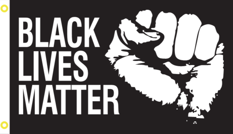 Black Lives Matter Militant Fist 2'X3' Double Sided Flag Rough Tex® 100D
