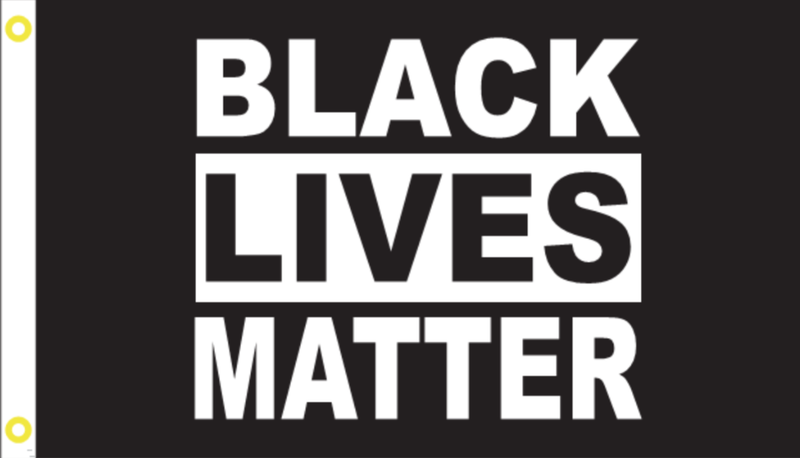 2'X3' 100D BLM BLACK FLAG Black Lives Matter