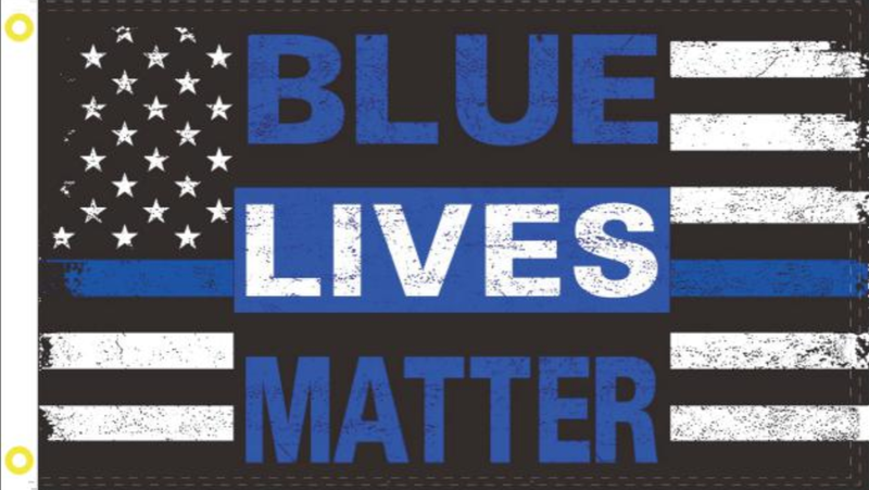 2'X3' 100D BLUE LIVES MATTER FLAG