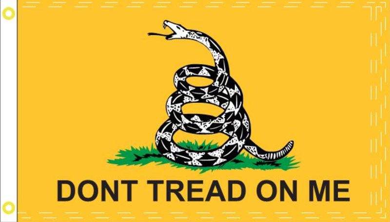 2'X3' 100D GADSDEN XXL FLAG