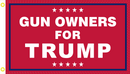 Gun Owners For Trump 2024 2'x3' Flag ROUGH TEX® 100D