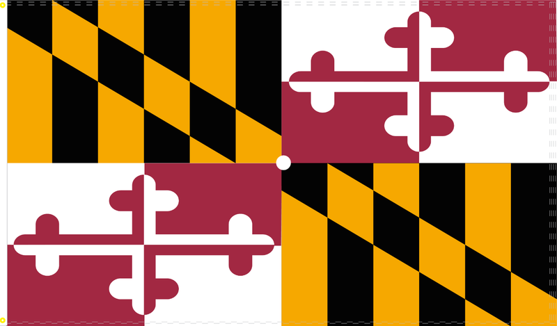 2'X3' 100D MARYLAND FLAG