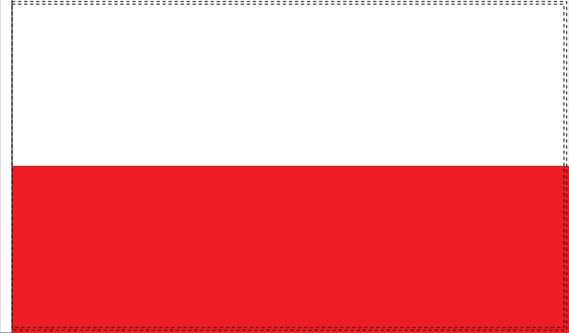 Poland Civil Flag 2'X3' Rough Tex® 100D