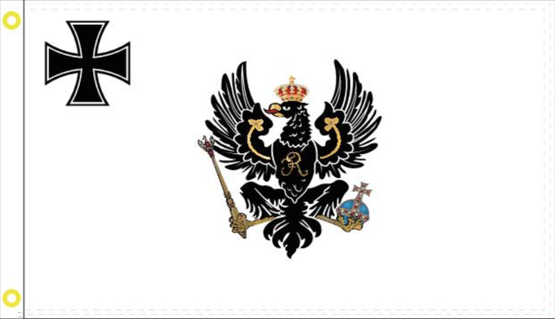 2'X3' 100D PRUSSIA WAR ENSIGN 1816 FLAG