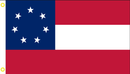 2'X3' 100D Stars & Bars (1st National) Flag 7 Stars