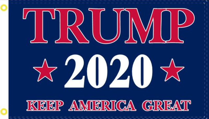 Trump 2020 KAG Keep America Great Navy Double Sided 2'X3' Rough Tex® 100D