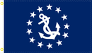 United States Yacht Club Commodore Navy 2'x3' 100D Flag Rough Tex ®